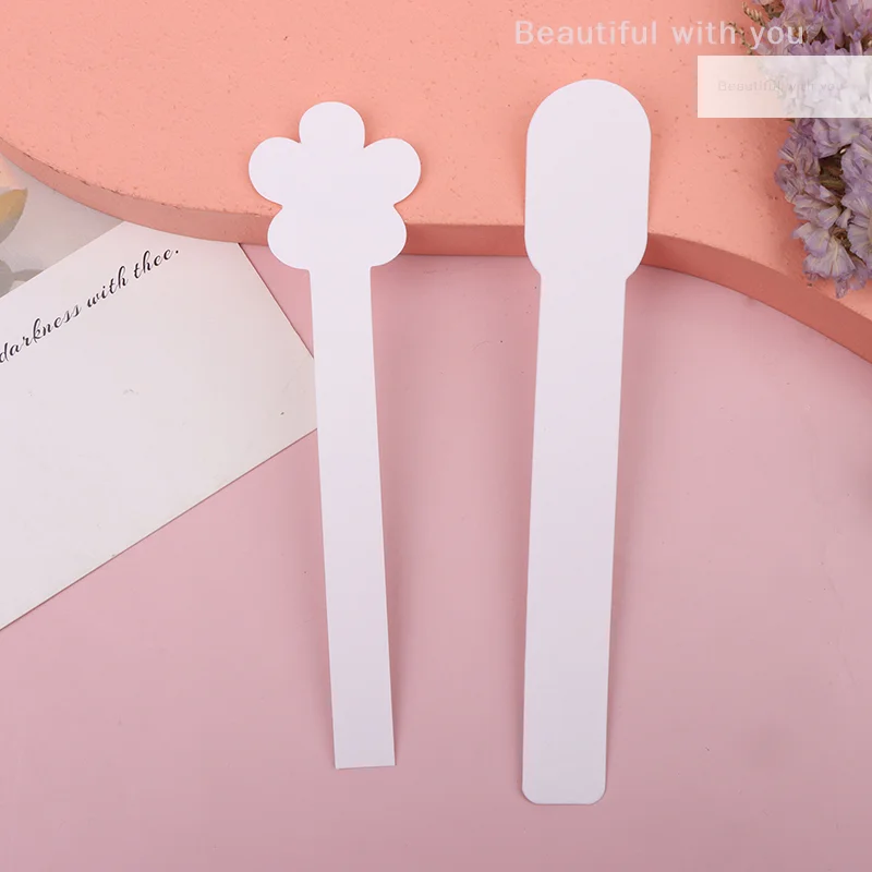 Perfume Test Strips 100pcs/lot Round Head Aromatherapy Fragrance Perfume Essential Oils Test Paper Strips Flower Shape