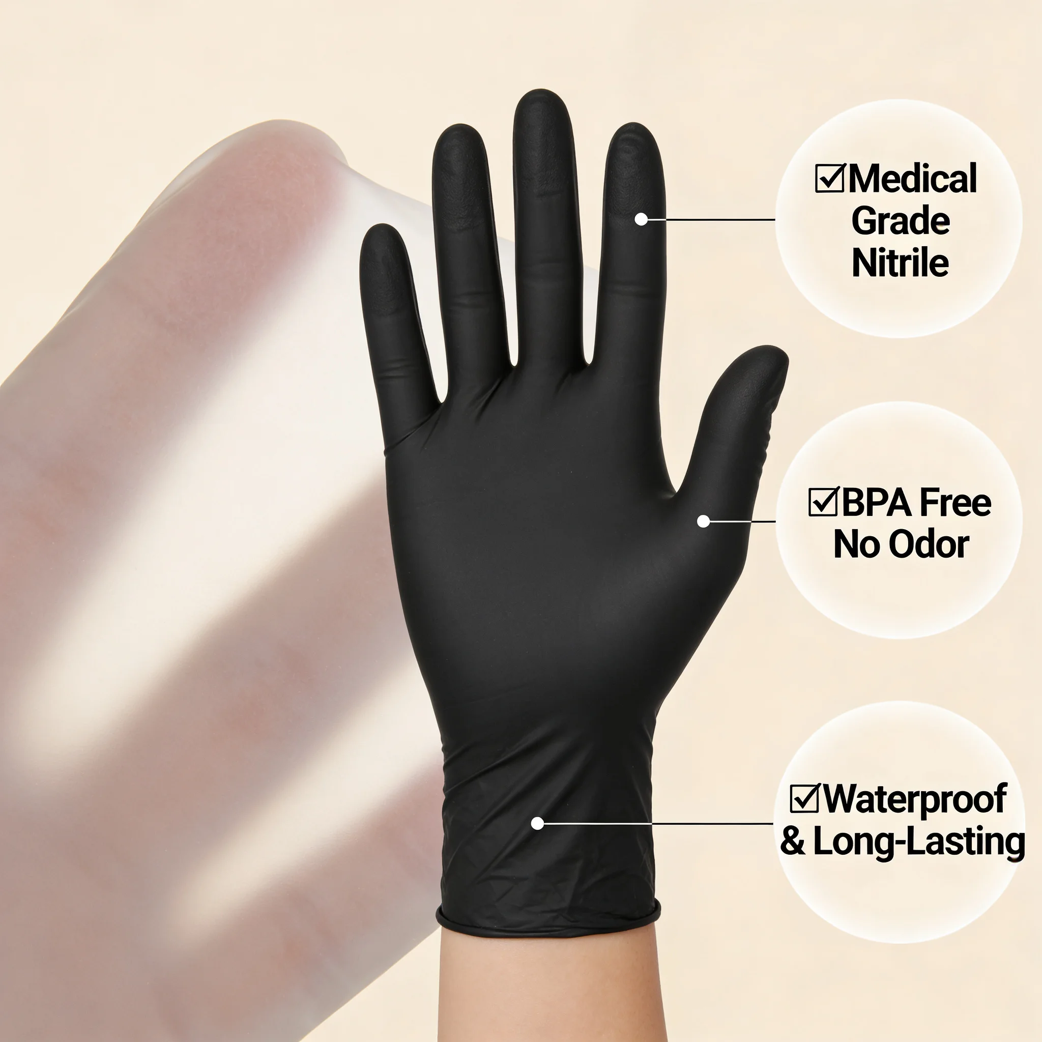 Gants utilisés pour le nettoyage