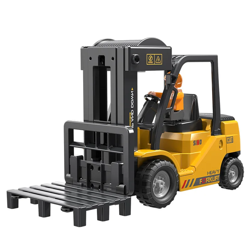 

Children's remote control car 2.4Ghz remote control forklift engineering truck crane liftable spray simulation sound children's