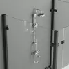 Acrylic Bathroom Shower Door Hook Over Glass Door Shower Towel Rack Punch-Free Bathroom Bathrobe Hanger Transparent Towel Hooks 4