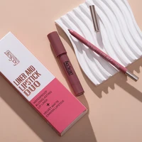 Face Secret Matte Lipstick&lip Liner Set 7 Colors Waterproof Lip Liner High Pigmented Slim Long Lasting Lip Gloss 2