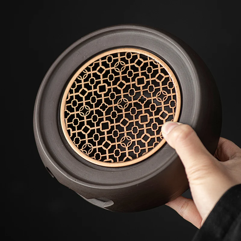 Terracotta Multi-functional Candle Tea Boiling Base Warm Tea Baking Furnace Heating Insulation Furnace