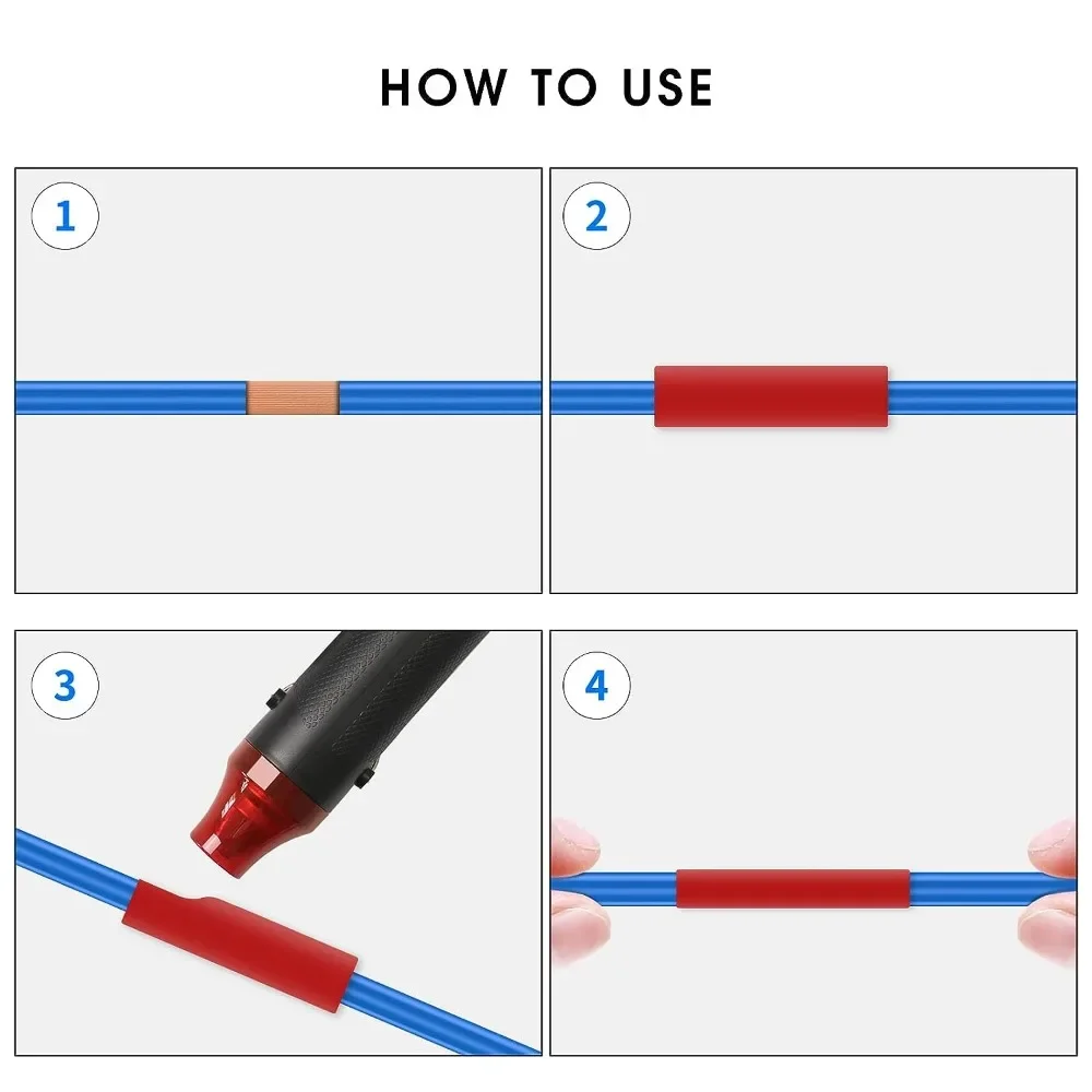 Heat-shrink Tubing Kit Electrical Connection Wire Cable Insulation Protecter