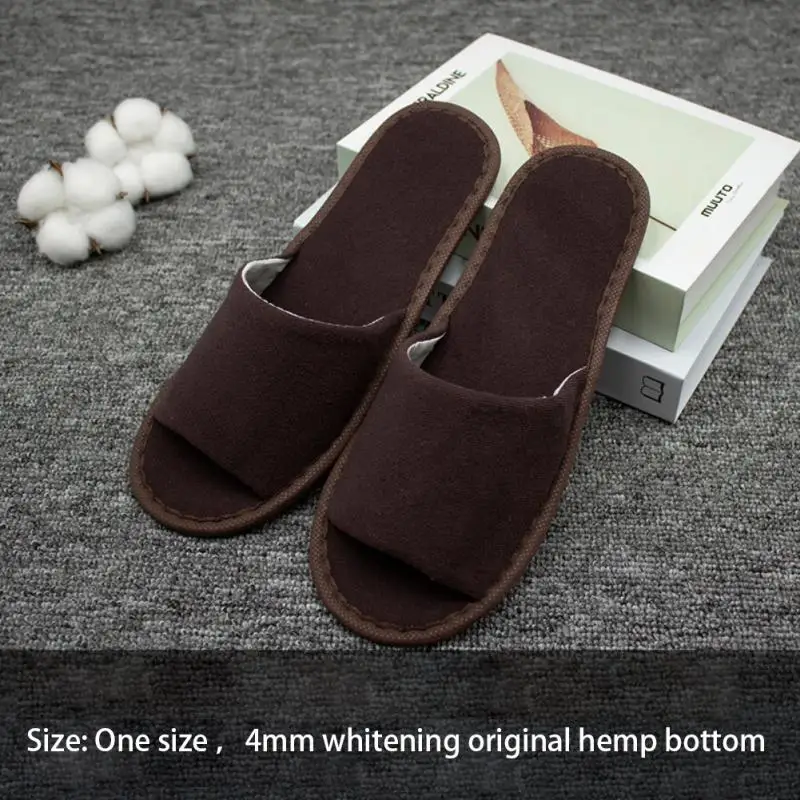 Slippers Unisex Non-Slip Thick Comfortable Slippers Home Travel Outdoor Portable Thin Bottom Half Pack