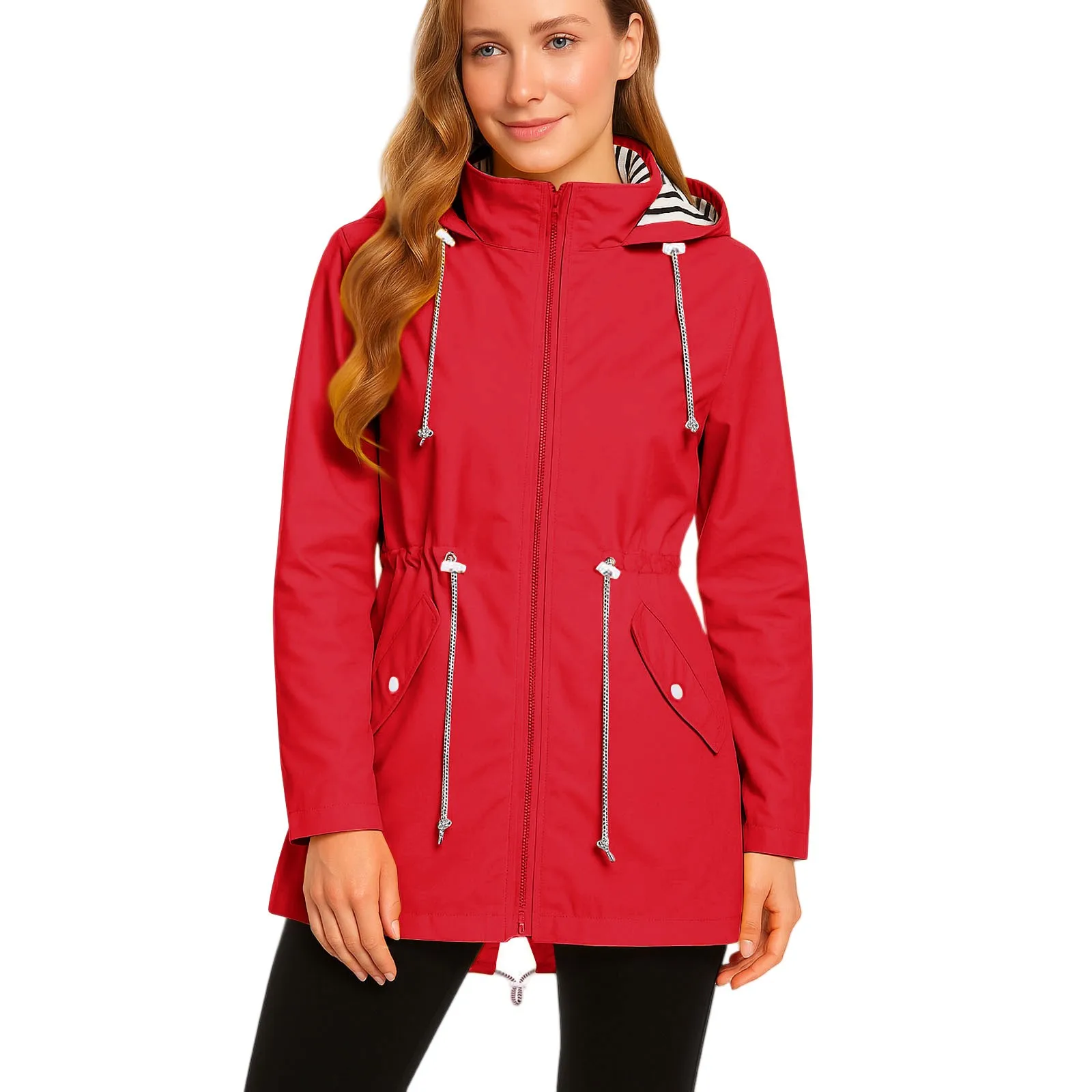 Ladies' Waterproof Long Raincoat – Perfect Gift