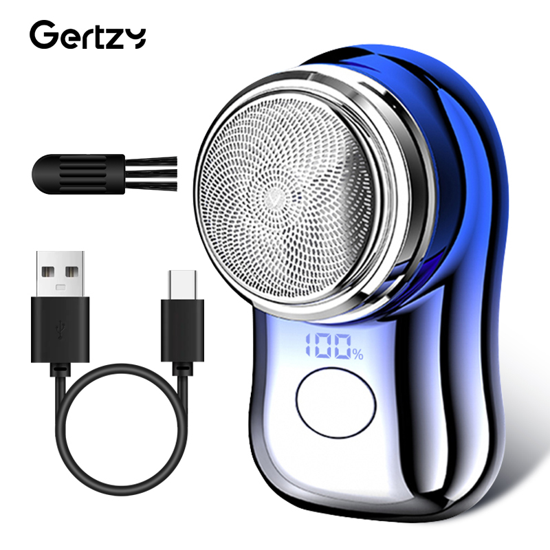 Small mini electric shaver, efficient shaving, dual ring blade mesh, detachable blade head, easy to clean, high-speed charging,