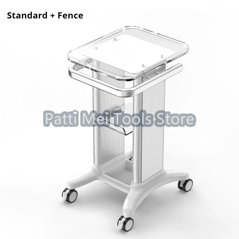 Beauty Equipment Cart Beauty Salon Trolley Stand Holder Rolling Cart Roller Wheel Aluminum Stand Personal Care Appliance Parts