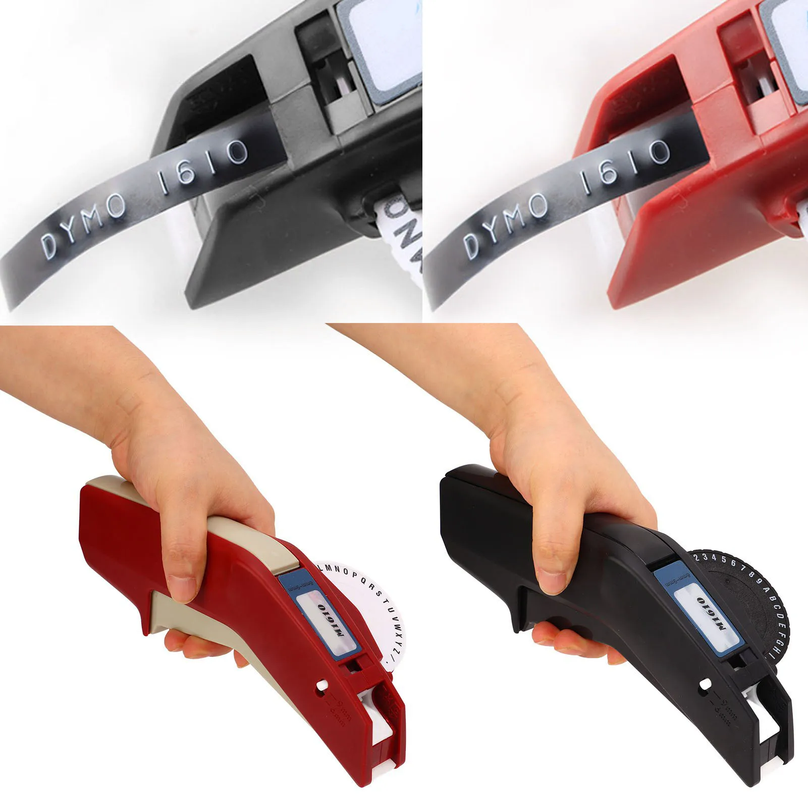 Embossing Label Maker Clear Number Letter One Hand   ABS Label Making Embosser for Label  Label Maker