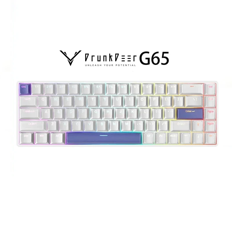 Drunkdeer G65 Magnetsc halter Tastatur verdrahtet 68 Tasten RGB 