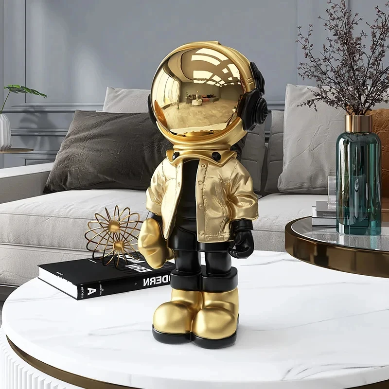 

Creative Resin Cartoon Astronaut Statues Home Decoration Figurine Desktop Decor Sculpture Nordic Indoor Ornaments Gifts