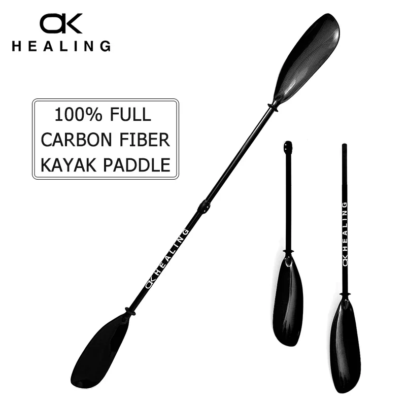 2sections100CarbonFiberKayakPaddleCarbonSpoontypeBladeUltra