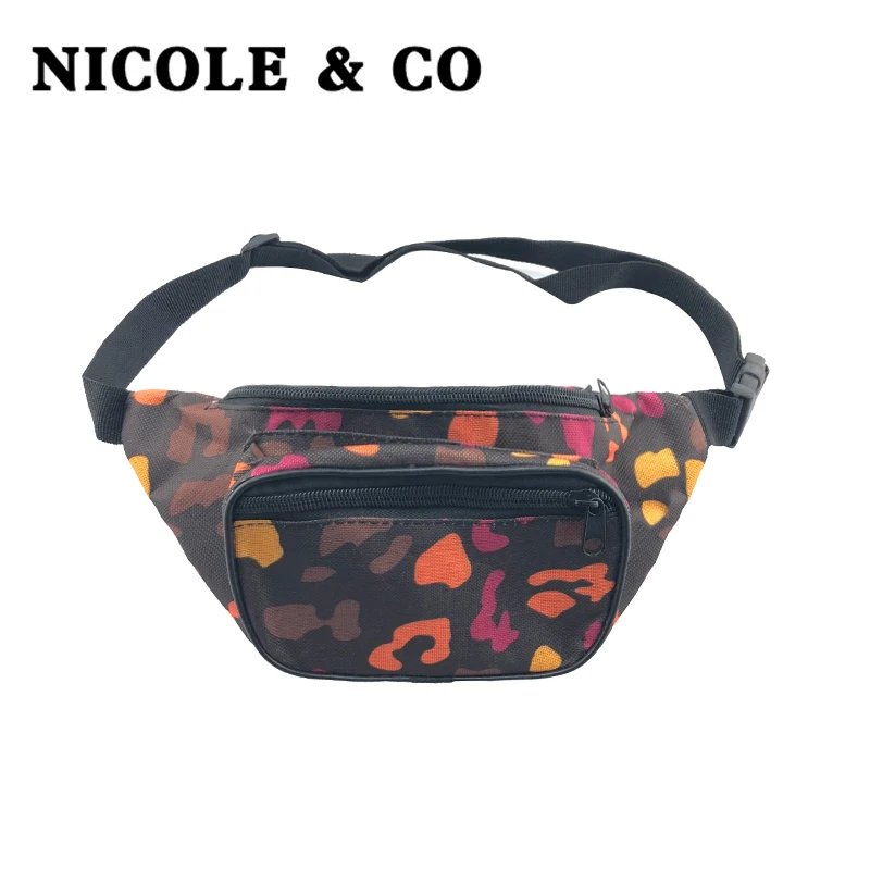 

Поясная Сумка NICOLE & CO для мужчин и женщин, забавная Сумочка для телефона, маленькая модная дорожная поясная сумка