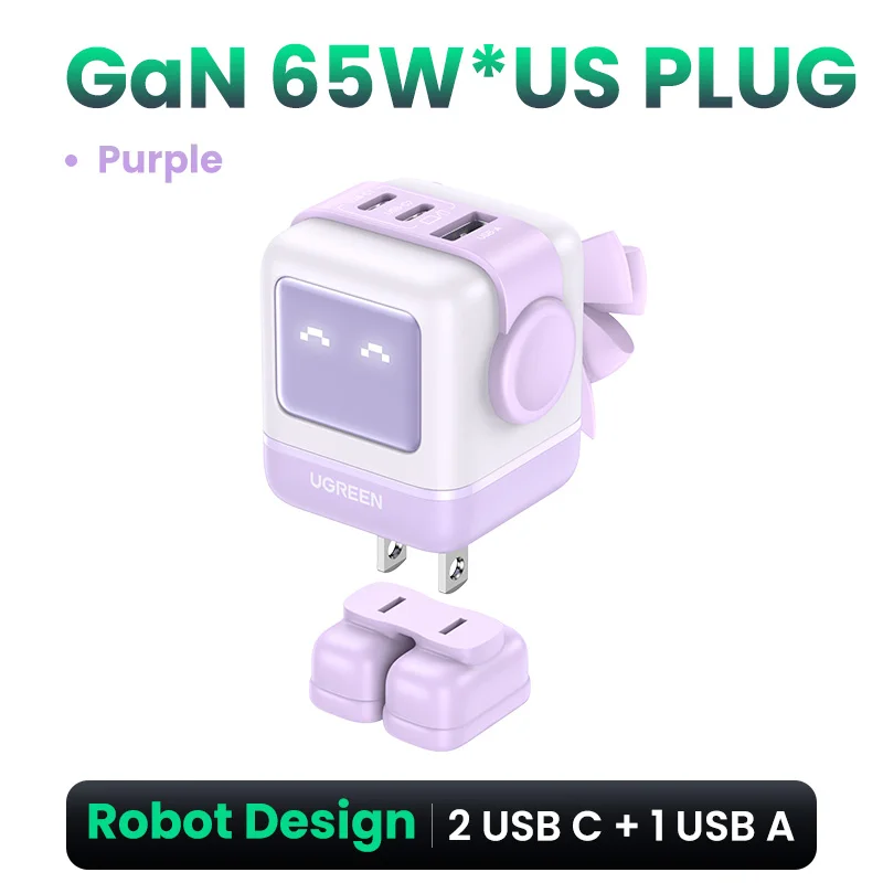 US GaN 65W Purple