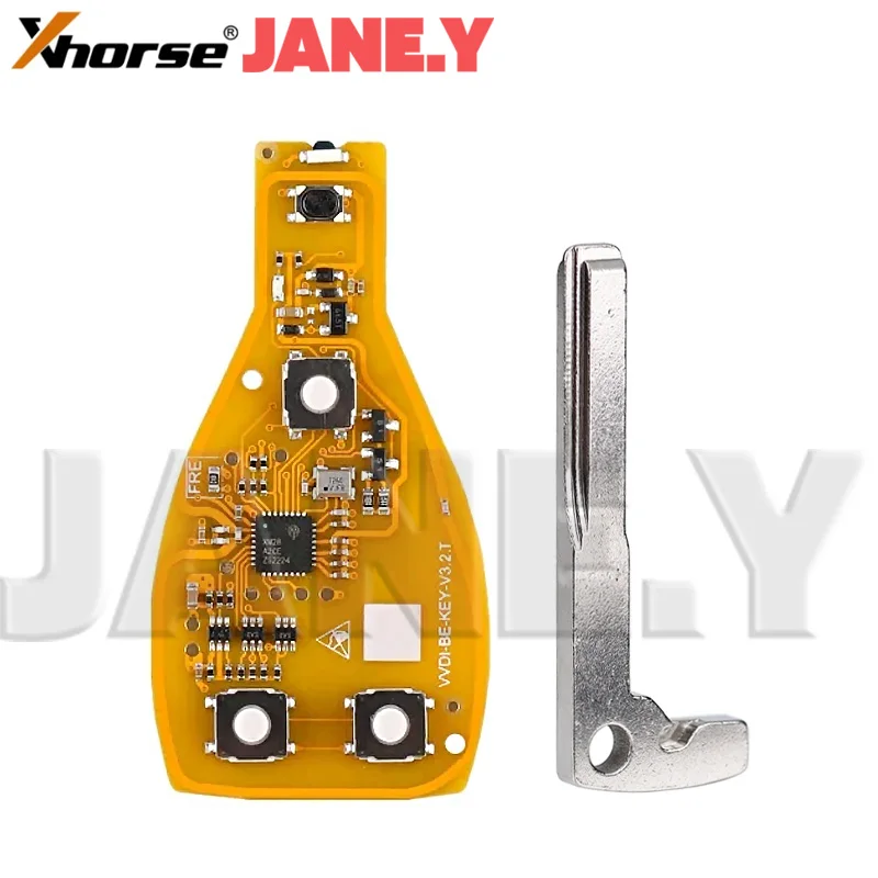 รีโมทรถยนต์อัจฉริยะ Xhorse VVDI BE สำหรับ Mercedes-Benz 315/434mhz W211 W212 W203 W204 W205 W210 W221 W222  3/4 ปุ่ม พร้อมเคส 2