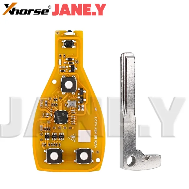 รีโมทรถยนต์อัจฉริยะ Xhorse VVDI BE สำหรับ Mercedes-Benz 315/434mhz W211 W212 W203 W204 W205 W210 W221 W222  3/4 ปุ่ม พร้อมเคส 2