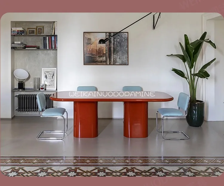Light luxury living room desk minimalist dining table negotiation studio office desk designer style high sense