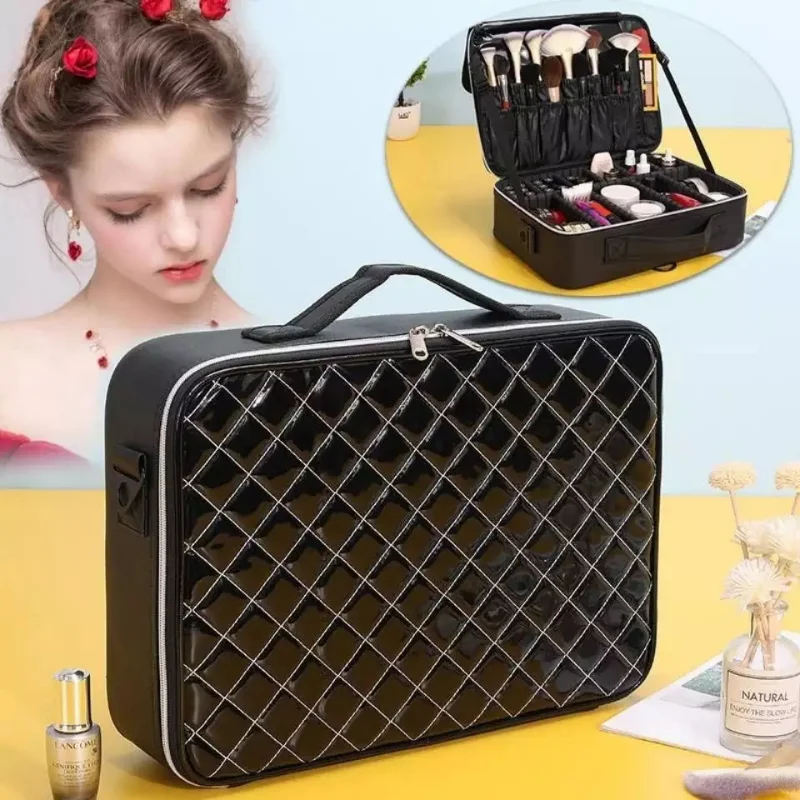 2022 Ladies Professional Makeup Bag Luxury Large Capacity Compartment 2022-ladies-professional-makeup-bag-luxury-large-capacity-compartment
