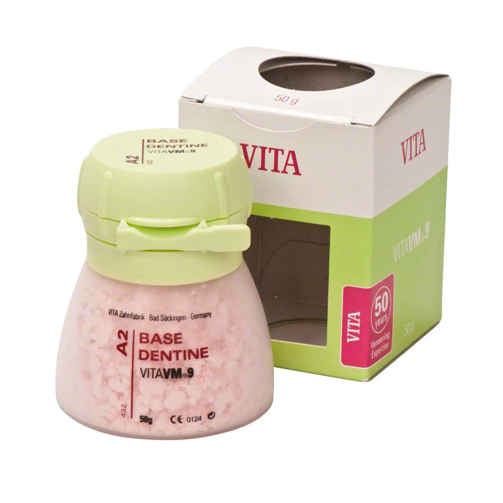 

VITA VM9 Base Dentine Shade A-D Veneering Ceramic 50g Porcelain Powder for Zirconia Frameworks