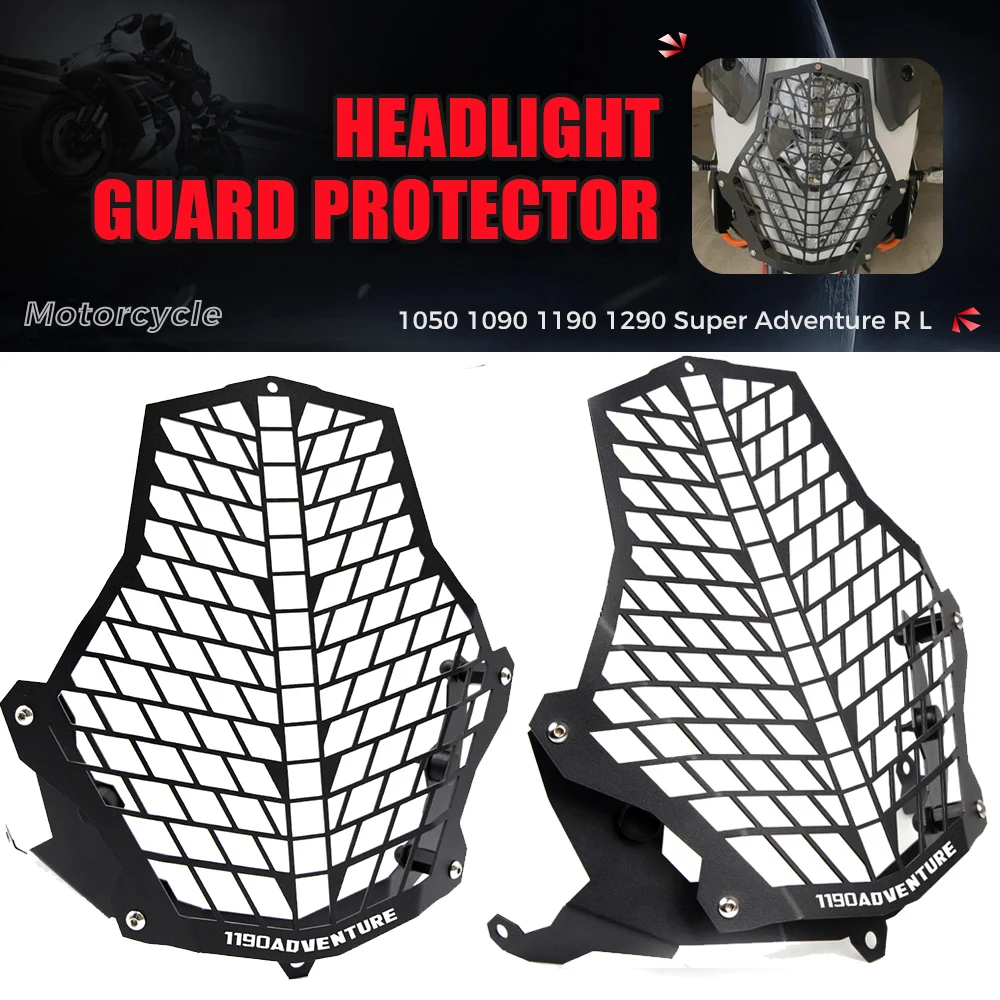 

For KTM Adventure 1050 1090 1190 1290 Super Adventure R L 2013 2014 2015 2016 2017 2018 Headlight Guard Grille Cover Protection
