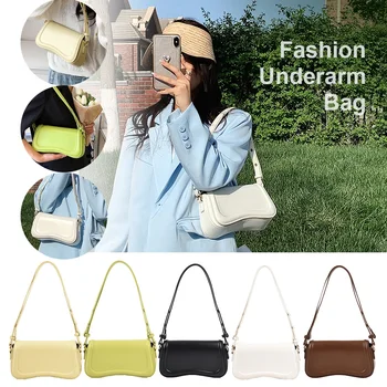 Borsa Hobo Piccola da Donna, Borsa a Tracolla in Pelle Versatile, Borsa a Tracolla Casual Trendy con Patta, Borsa a Spalla da Ragazza