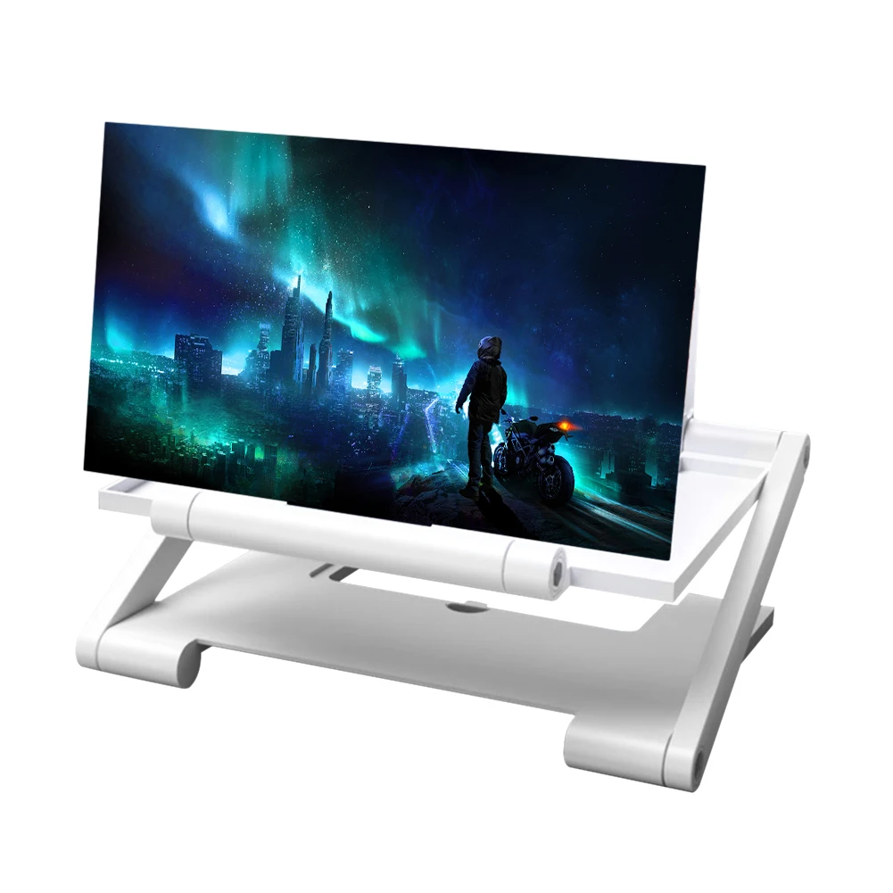 8 inch 3D HD Cell Phone Screen Amplifier Foldable Display Enlarged Stand Holder phone screen amplifier