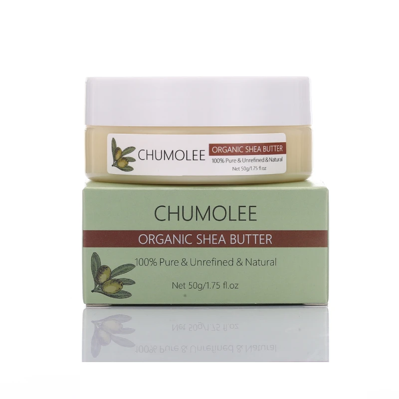 

CHUMOLEE Natural Unrefined Shea Butter 50g Repair Stretch Marks Remove Scar hair care Body Massage Skin Care Cosmetics Raw Oil