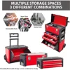 TRJF-C305ABD Torin Garage Workshop Organizer: Portable Steel and Plastic Stackable Rolling Upright Trolley Tool Box 4