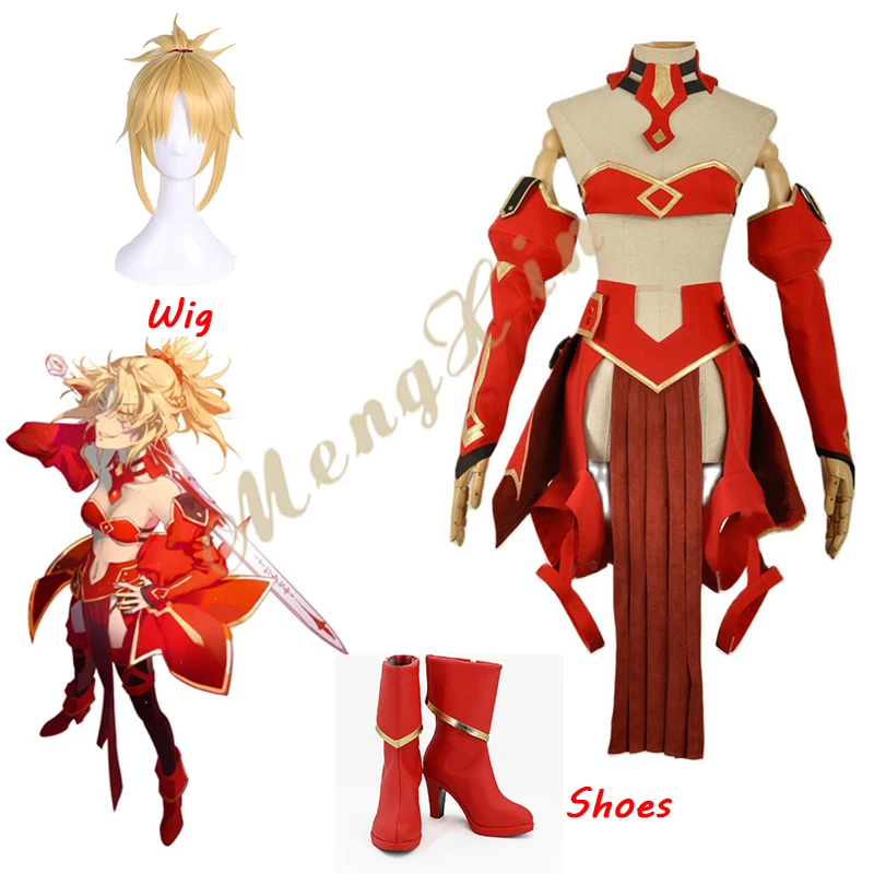 

Аниме Fate Apocrypha Косплей FA красный сабель Мордред косплей костюм красный сексуальное платье полный комплект Хэллоуин карнавал костюм на заказ