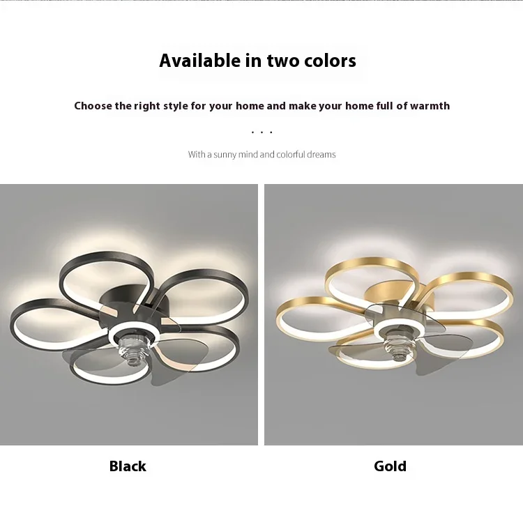 Description Picture 3 of itemModern minimalist bedroom fan light silent remote control electric fan light Nordic ceiling household new ceiling fan with light