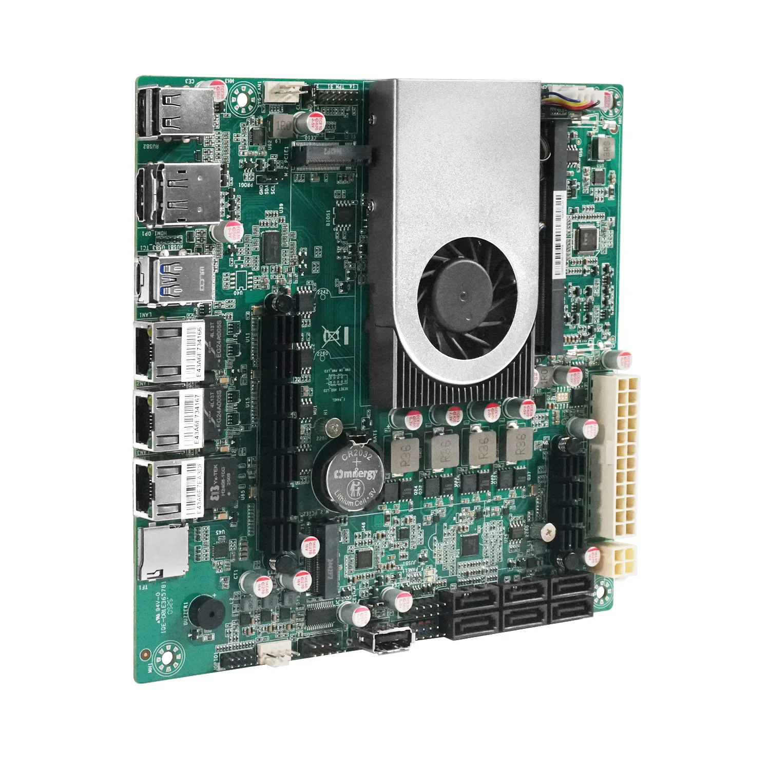 HKUXZR N150 Industriële Moederbord NAS 4 Cores 4 Threads Low Power Processor 4x2.5G i226 Netwerk M.2 Slot 6xSATA DP HDMI 2.0 PCIE ×1 .1* M2_ SSD NVME/NGFF 1* M.2_ NVME