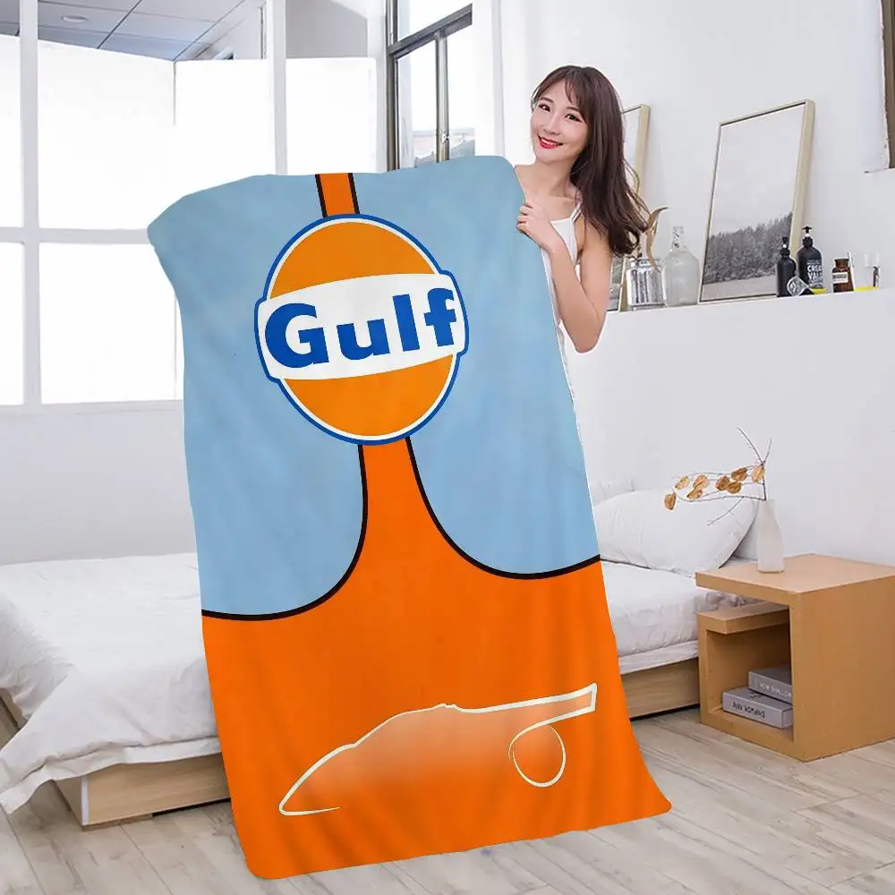 Gulf Racing Auto Mikrofaser Strandtuch Saugfähig Und Weich_voghion.com
