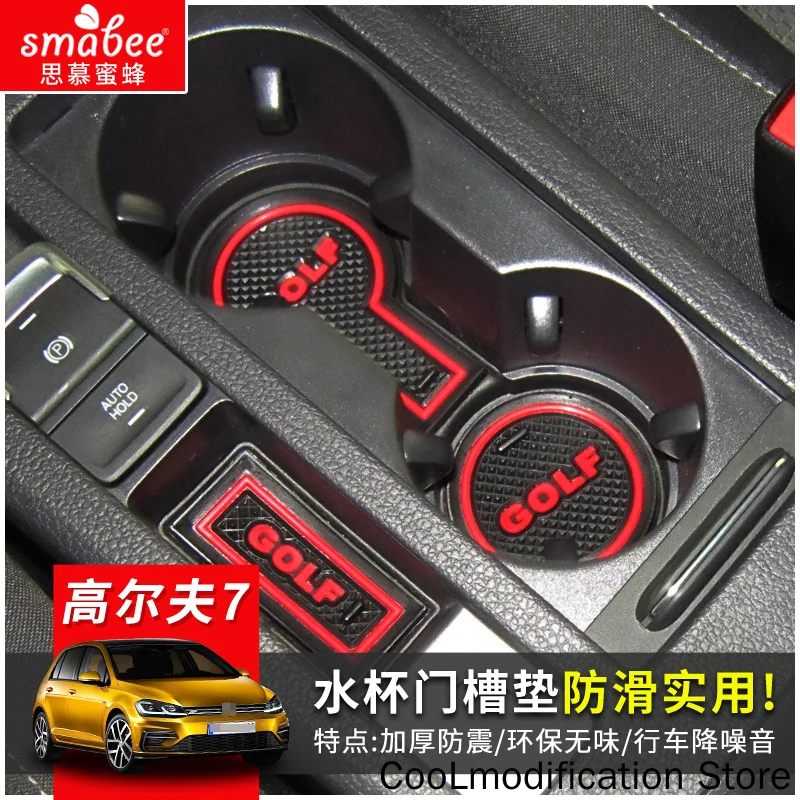 Premium Anti-Slip Rubber Car Door Groove Mat - Durable Gate Slot & Cup Holder Pad Accessories