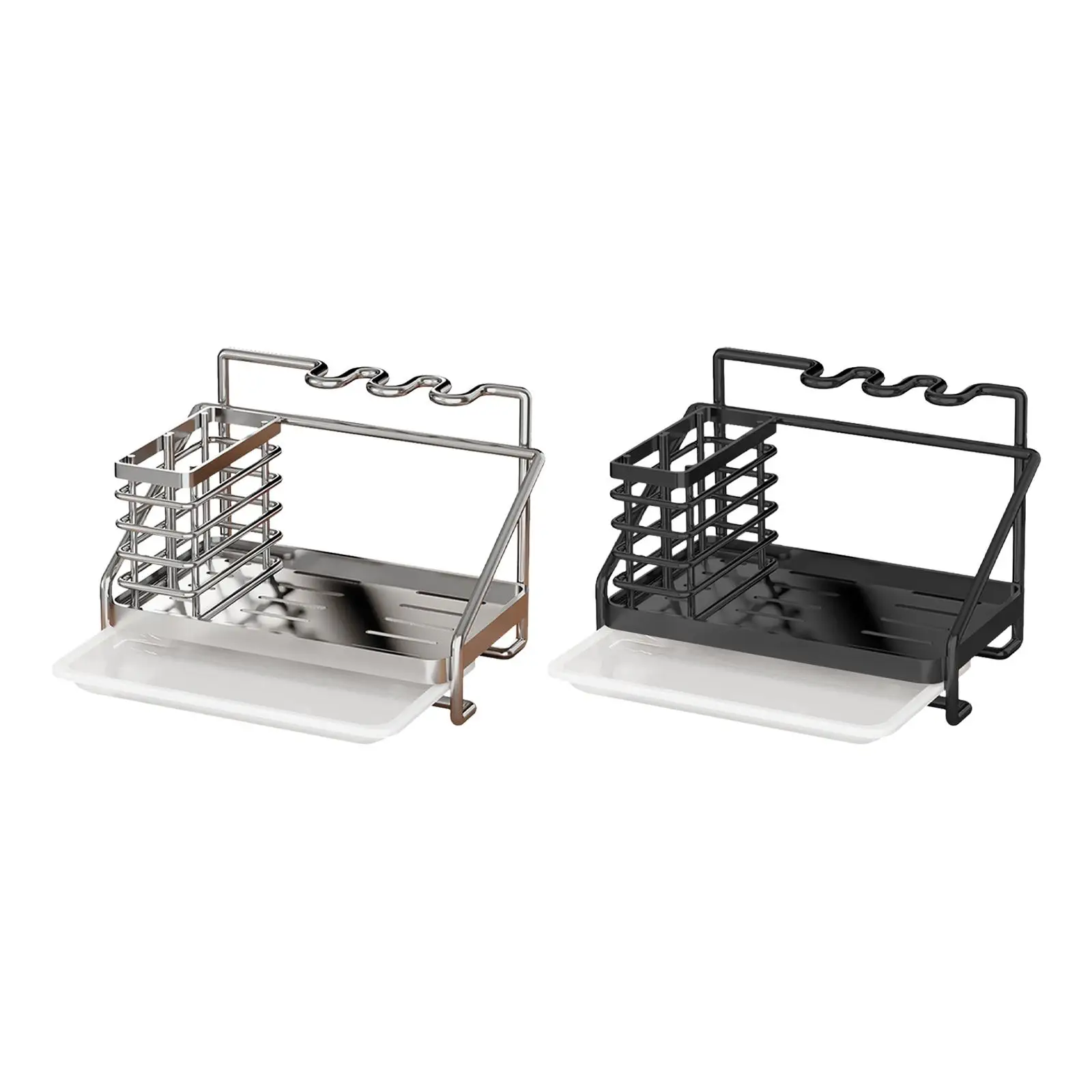 

Sponge Holder Drainer Multifunctional Durable Dispenser And Brush for Kitchen