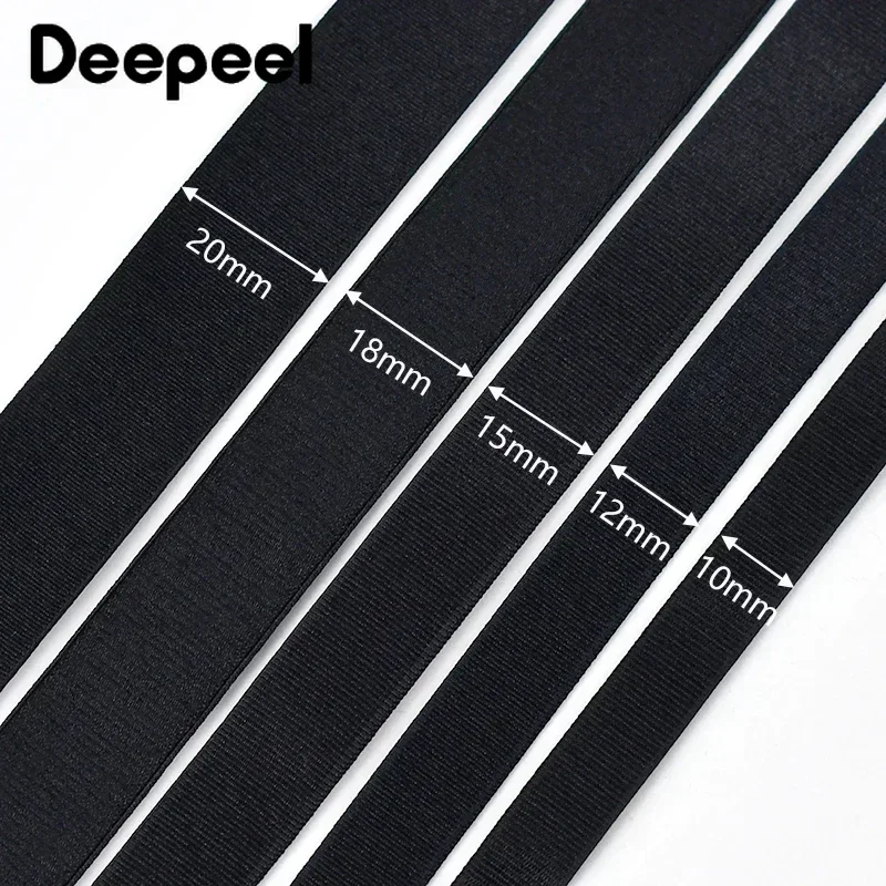 Soft Nylon Elastic Bands Underwear Bra Strap Rubber Band Garment Shoulder Straps Stretch Tape Sewing Accessories 5Meters 6-25mm