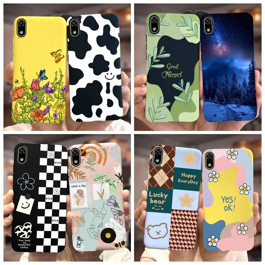 Stylish Painted Silicone Soft TPU Phone Case - Protective Back Cover Bumper