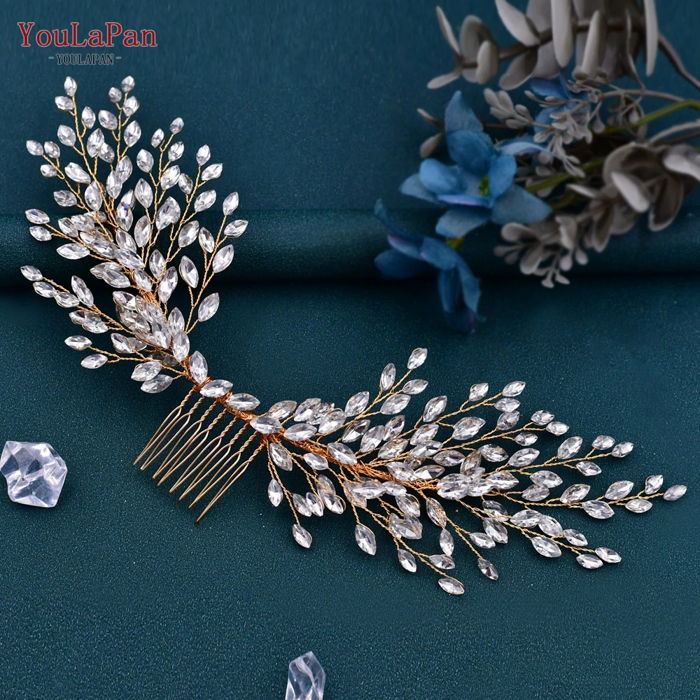 YouLaPan HP276 Rhinestone Wedding Comb Women Hair Accessories Bridal Hair Clips Head Jewelry for Party Bride Girl Headpiece