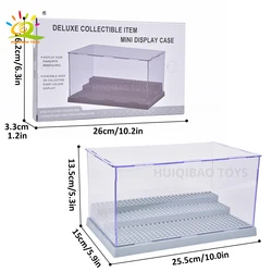 Premium Dustproof Display Case for Collectible Figures and Building Blocks (With Box 09Gray)