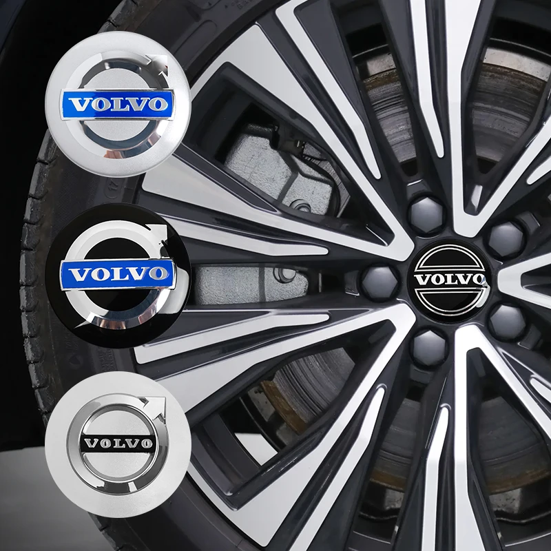Bouchons De Valve Aluminium Pour Volvo V40 V60 C30 S60 Etc. - Joint Caoutchouc - Protection Pneu - Déco Auto