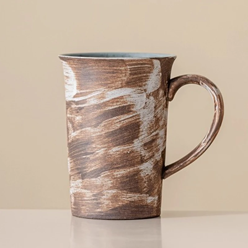 Handcrafted Vintage Oversized Stoneware Coffee Mug – Rustic Farmhouse Ceramic Cup