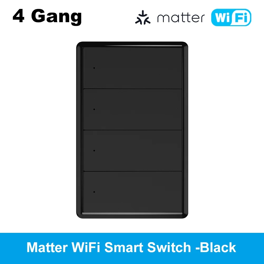 Manhot Matter WiFi Smart Wall Light Switch 1 2 3 thumbnail 5