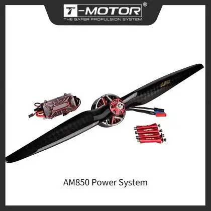 T-MOTOR Brushless Motor AM850 Combo (AM850 Motor+AM216A ESC+AMZ 23x10 Prop+4x75mm Aluminum column) for 80-89" 3D Planes