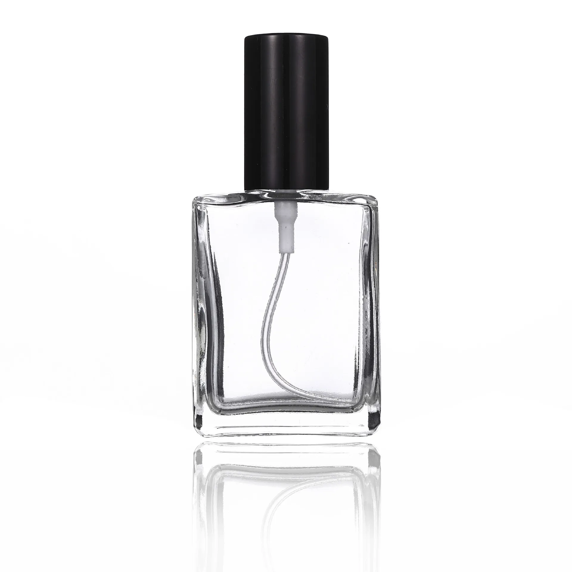 Wholesale 100PCS 15ml Refillable Empty Perfume Spray Bottle | Portable Square Transparent Glass Fine Mist Bottle 3