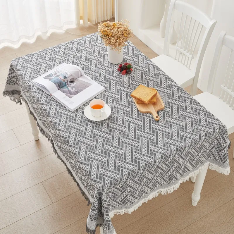 

Rectangular cotton linen tablecloth Background cloth