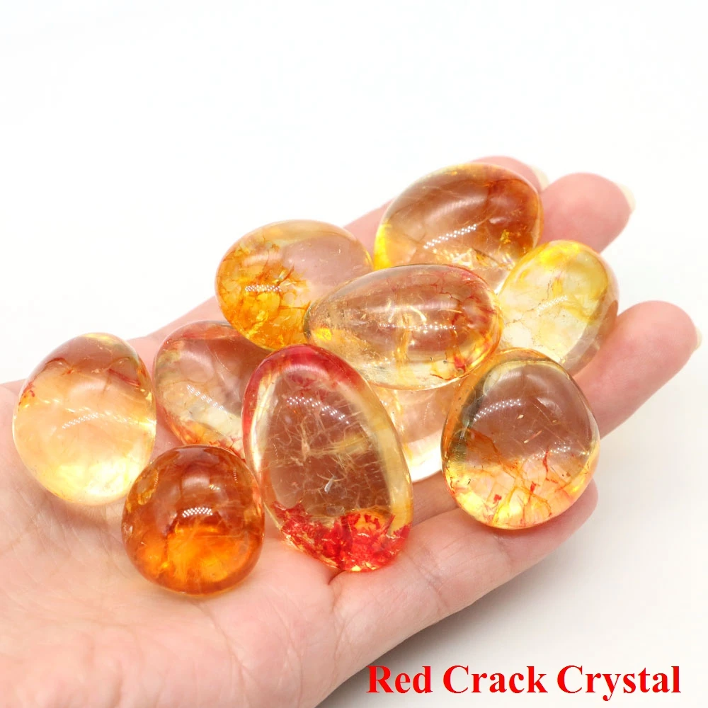thumbnail image 1 of Cristales de cuarzo citrino natural y piedras pulidas curativas a granel, muestras minerales, piedras preciosas, decoración del tanque del acuario para el hogar, 1 of 5