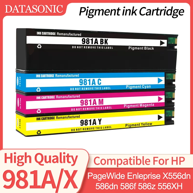 

981 981A 981X 981XL 981Y Premium Color Compatible Ink Jet Cartridge For HP PageWide MFP 586dn 556xh 586dn E58650dn MFP E55650