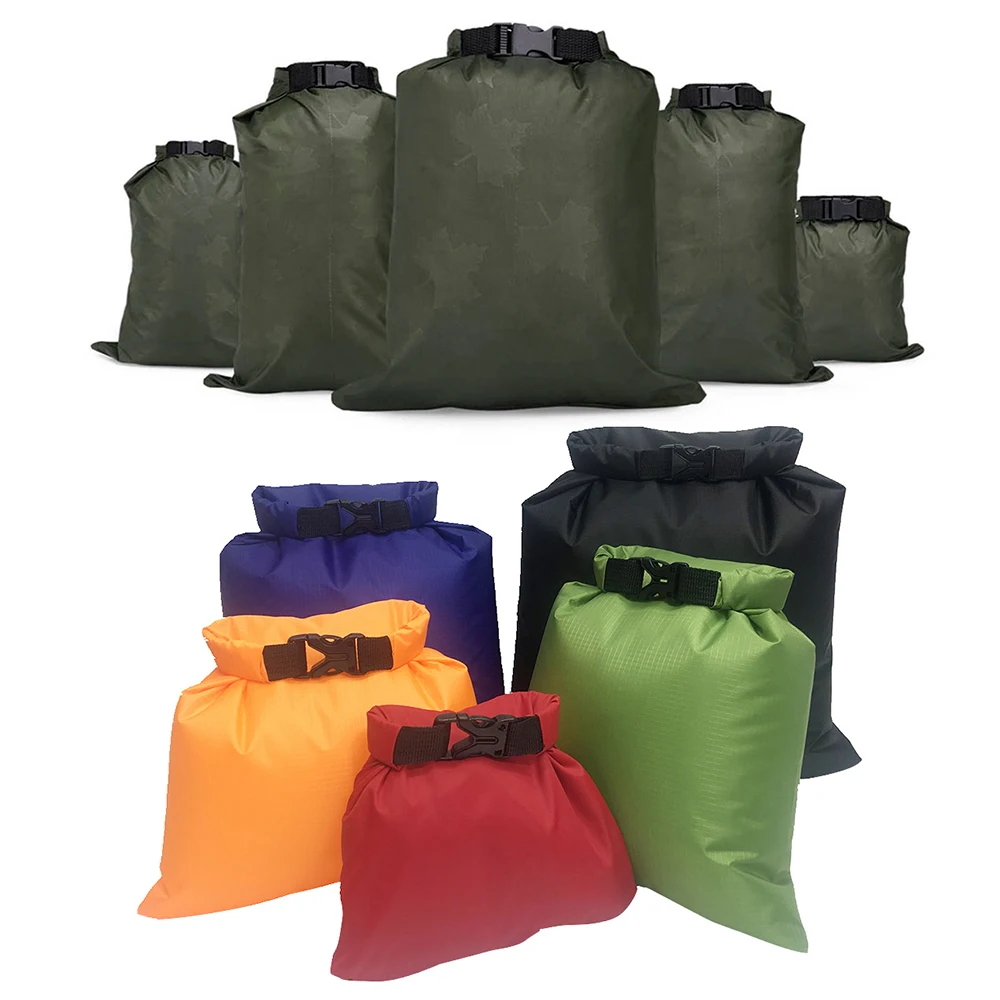 1/5pcs Waterproof Dry Bag For Camping Drifting Hiking Swimming Rafting Kayaking River Trekking Bags Outdoor Storage Pack Sack
