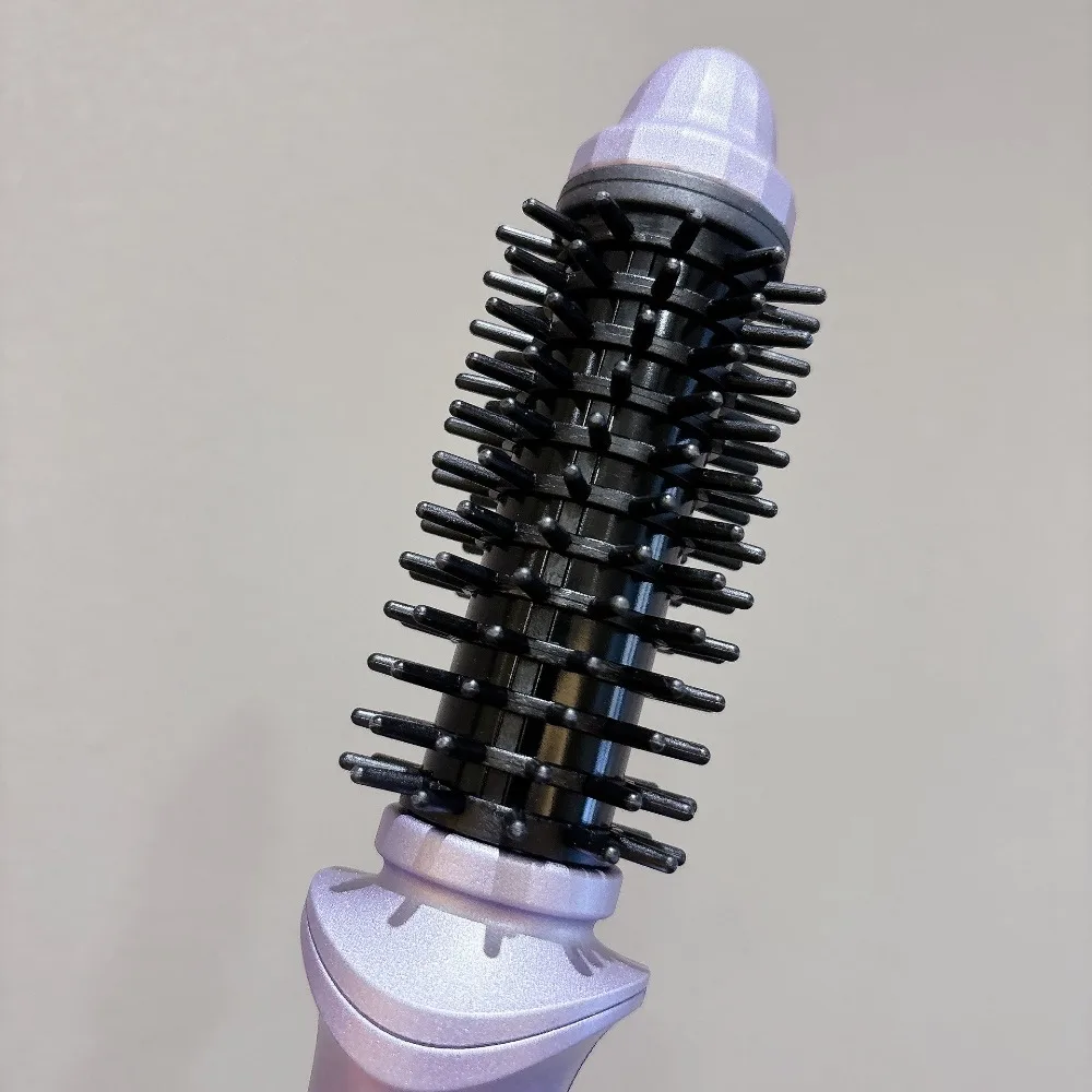 Portable Cordless Curling Iron Anti-Scald Automatic Hair Straightener 3 Temp Settings Rechargeable Hair Brush for Travel