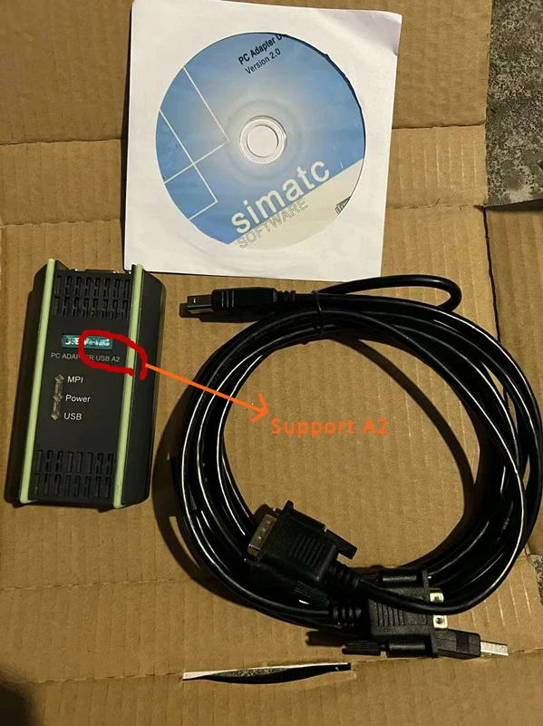 지멘스 S7-200/300/400 PLC 프로그래밍 케이블 USB-MPI A2 용 오리..