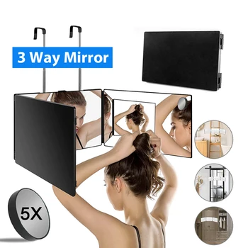 360° Folding Makeup Mirror with Five Times Magnification for Bathroom, Bedroom 1