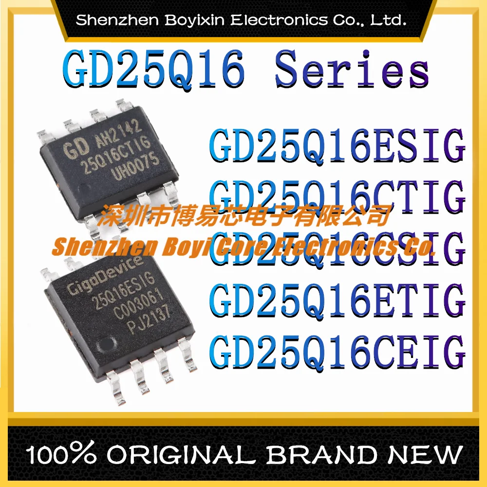 

GD25Q16ESIG GD25Q16CTIG GD25Q16CSIG GD25Q16ETIG GD25Q16CEIG GD25Q16 series NOR FLASH IC Chip